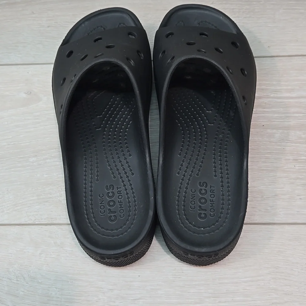 Crocs Women Iconic Comfort Classic Platform Sandals shoes sz 7